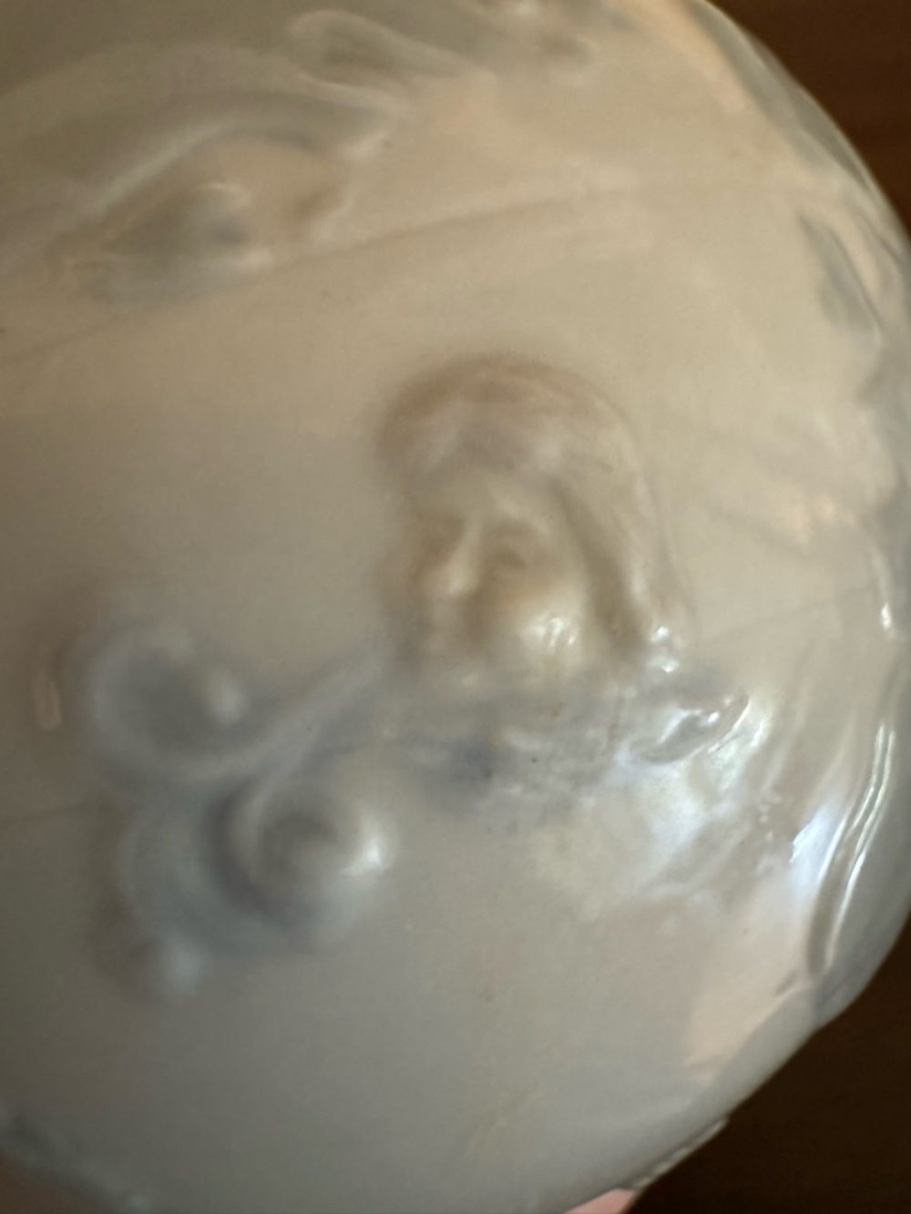 Vintage Lladró porcelain world globe paperweight, 1994 (Daísa mark) blue - Picture 6 of 11